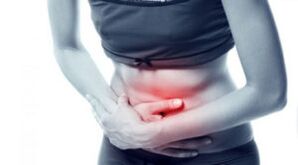Douleurs abdominales avec des tempêtes de ruban adhésif